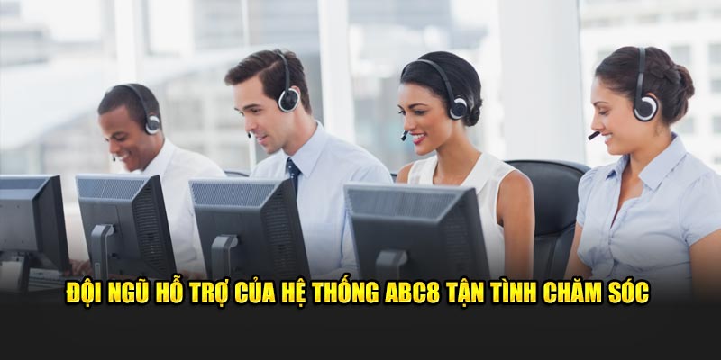 Đội ngũ hỗ trợ của hệ thống ABC8 tận tình chăm sóc